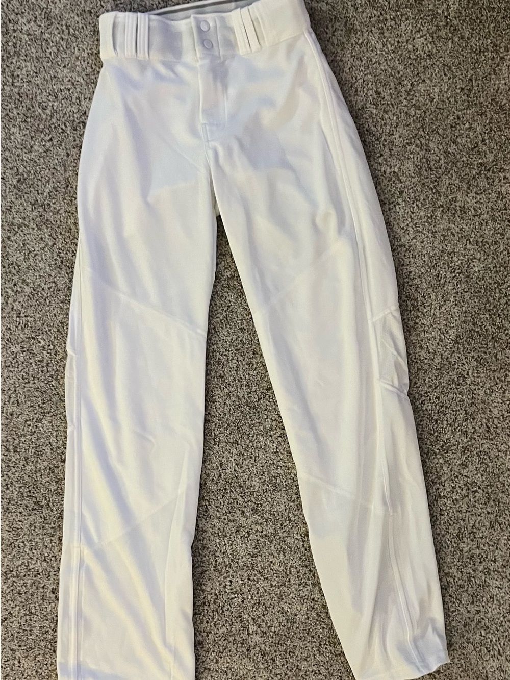 Men's White Cargo Pants - Performance Baseball Style